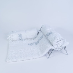 Set 10 prosoape parastase si inmormantari de fata, dantela, 50x90, bumbac , 400G/M²