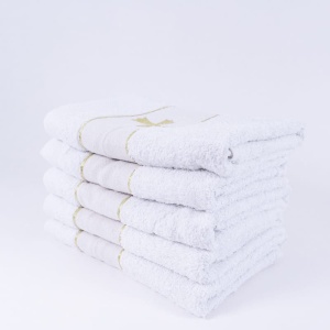 Set 10 prosoape parastase si inmormantari de fata, decor cruce, 50x90, bumbac, 450G/M² - Img 5