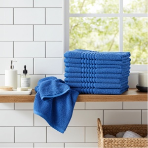 Set 12 prosoape albastre, bucatarie, 30×50, hoteliere, bumbac 100%, 550G/M², Greek - Img 3
