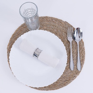 Set 6 farfurii, opal intinse albe - Img 2