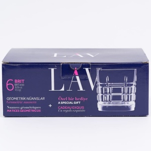 Set 6 pahare wisky Lav Brit 325 ml - Img 2
