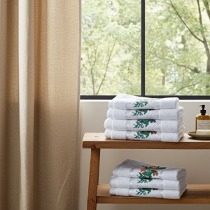 Set 10 prosoape parastase si inmormantari de fata, 50x90, bumbac, 450G/M² - Img 5