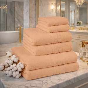 Set 12 Prosoape Bumbac 550g Hotel S22 Peach