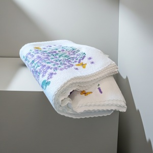 Set 20 prosoape, cocolino, lavanda, microfibra, 25x47cm - Img 4
