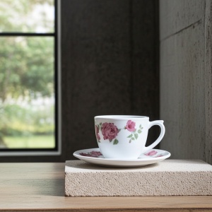 Set cafea din opal 12 piese Bujor - Img 3