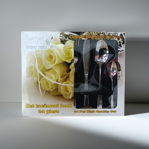 Icos Set tacamuri inox 24 piese, Olivia