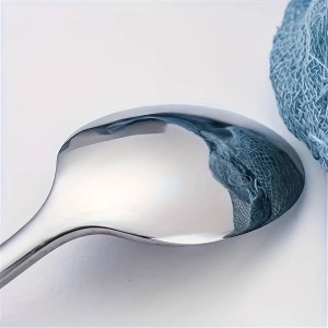 Lingurita de Masă, coada lunga, din Inox Premium Becker - Img 4