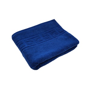 Prosop Bumbac 30×50cm Greek Border Royal Blue 550 gr/mp