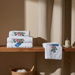 Set 10 prosoape parastase si inmormantari de fata, 50x90, bumbac, 450G/M² - Img 2