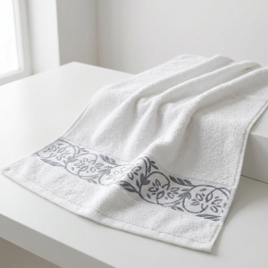 Set 10 prosoape parastase si inmormantari de fata, Dalia, 46x90, bumbac, 483G/M² - Img 2