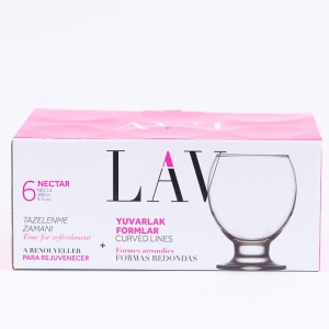 Set 6 pahare nectar Lav 280 ml - Img 2