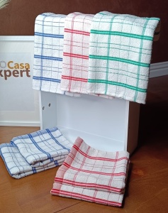 Set 6 prosoape, bucatarie, bumbac color, 30x60cm - Img 1