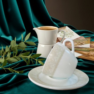 Set cafea din opal 12 piese Solin - Img 3