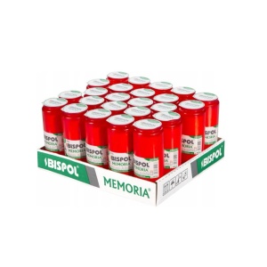 Candela rezerva Bispol W04, capac tipla, rosu, timp ardere ~3.5 zile - Img 2
