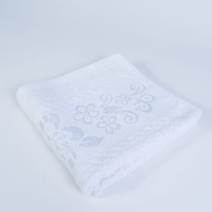Set 10 prosoape parastase si inmormantari de fata, albe, Lenna, 50x90, bumbac, 450G/M² - Img 2