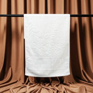 Set 10 prosoape parastase si inmormantari de fata, albe, Lenna, 50x90, bumbac, 450G/M² - Img 4