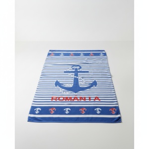 Prosop de plaja, uscare rapida Romania 93 x 170 cm, 100% microfibra - Img 2