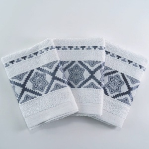 Set 10 prosoape parastase si inmormantari de fata, flower, 50x90, bumbac, 350G/M² - Img 2