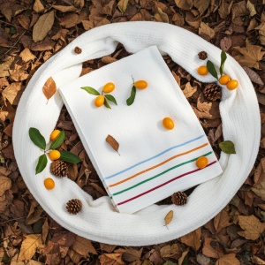 Set 10 prosoape parastase si inmormantari de fata, Rainbow, 50x90, bumbac, 350G/M² - Img 4
