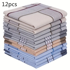 Set 12 batiste color parastase si inmormantari, 40x40cm, barbatesti, bumbac 100% - Img 2