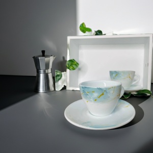 Set cafea din opal 12 piese Green