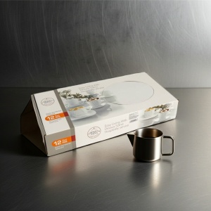 Set cafea din opal alb 12 piese - Img 3