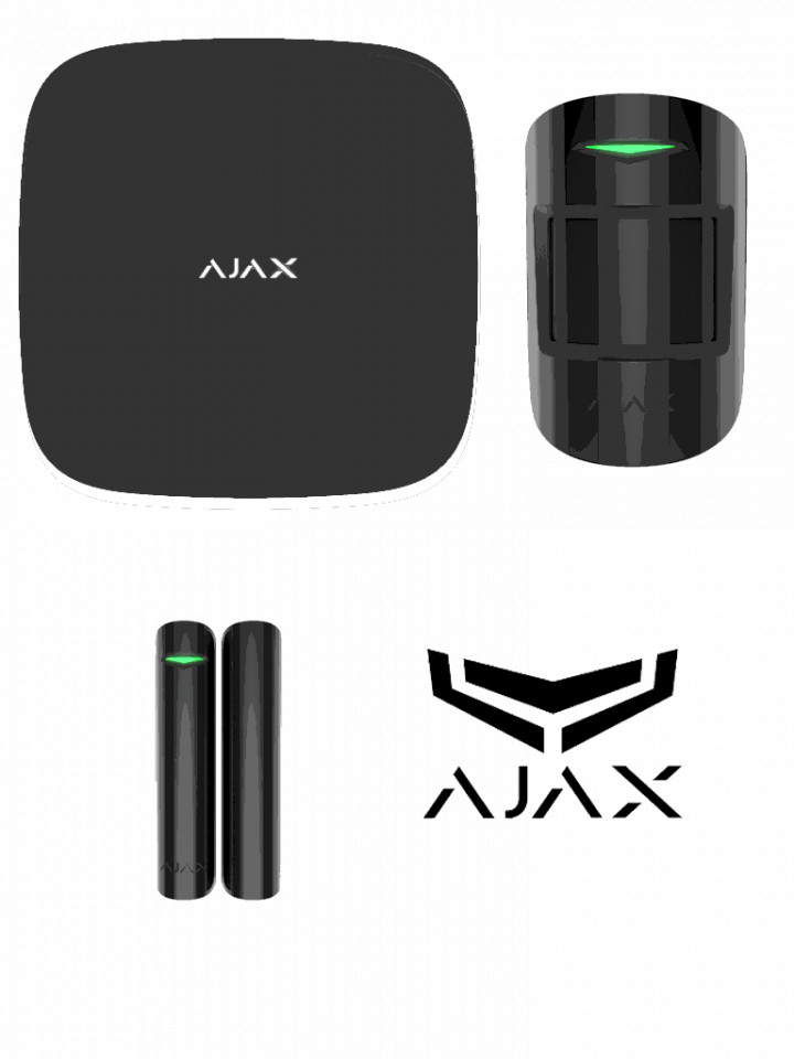 AJAX KIT RESIDENCIAL B- Panel de alarma Hub2Plus conexión Ethernet / WiFi /  LTE, APP “AJAX PRO” iOS
