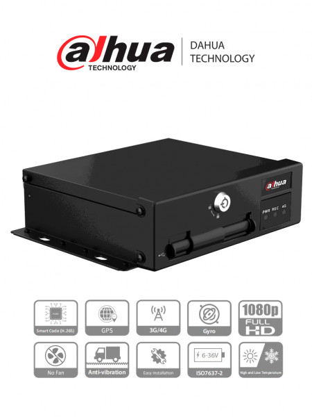 DHT0390025 DAHUA DAHUA DHI-MXVR1004-GFI - DVR Movil de 4 Canales