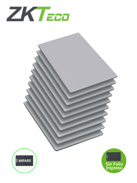 70020 ZKTECO ZKTECO MCS50 - Paquete de 50 Tarjetas Blancas Mifare