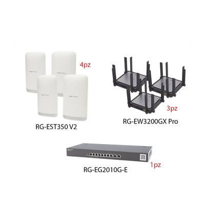 RGEST350V2MINIWISPKIT RUIJIE Enlaces PtP y PtMP ; 5 y 6 GHz ; RUI