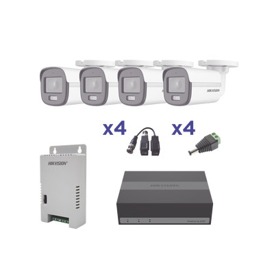 EKH1080PL4BC HIKVISION Kits- Sistemas Completos ; TurboHD de 4 Ca