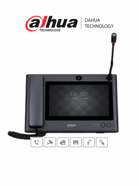 DAHUA KITW01 - Kit de Videoportero WiFi/ Monitor con Pantalla de 7/ 6  Entradas de Alarmas/ 8 Zonas de Alarma Inalámbricas/ Ranura MicroSD/ Graba  y