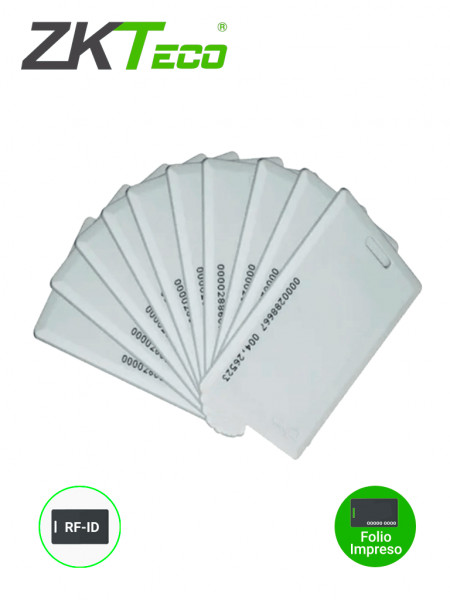 ZAS475002 ZKTECO ZKTECO IDCARDKR2K - Paquete con 10 tarjetas comp