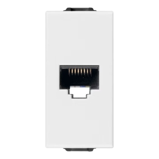 Priza RJ45 cat5e VIMAR Neve UP 09338.9, Netsafe UTP, Alb