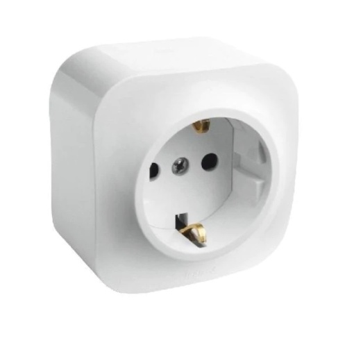 Priza, simpla, aplicata, priza aparenta, 16A, 782411, Forix Legrand smartsystem
