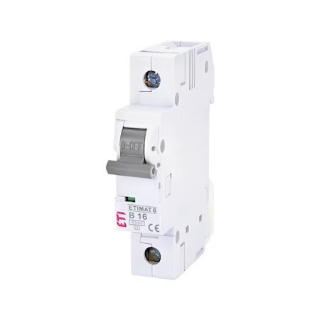 Siguranta automata 1P 16A Curba B 6kA ETI 002111516