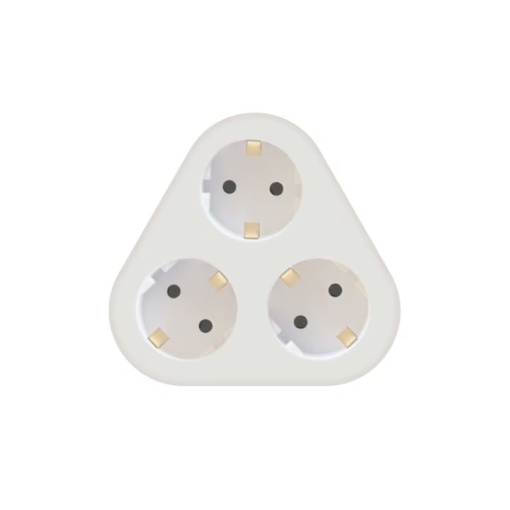 Stecher triplu cu contact protectie 3 x Schuko, MT-3WH Technik