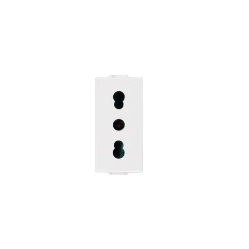 Priza italia VIMAR Neve UP 09203, 2P+E 16A P17/11, Alb