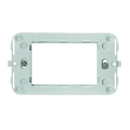 Rama suport 3 module VIMAR NEVE cu suruburi pentru zidarie sau gips carton
