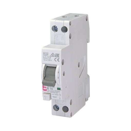 Siguranta automata diferentiala 10A/30mA B tip A 6kA KZS-1M-DN ETI 002175142