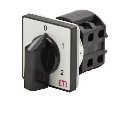 Comutator cu came, Rotativ 3 pozitii 0-1-2, 63A, 480V ETI, CS 63 107 U
