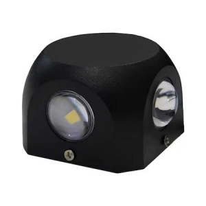 Aplica exterior BLACK-4, 4W, 440lm, lumina rece, IP44, 85x85x55