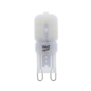 Bec LED G9 2W, lumina rece, Well