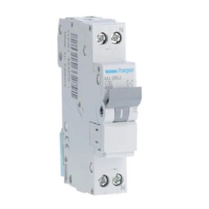 Disjunctor 1P+N, 10A, 4,5kA, C, 1M, Hager