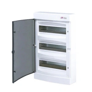 Tablou ETI aparent ECT 36PT IP40 36M, 3x12M, usa transparenta