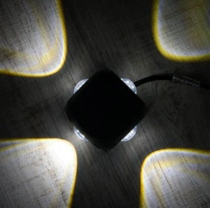Aplica exterior BLACK-4, 4W, 440lm, lumina rece, IP44, 85x85x55 - Img 2