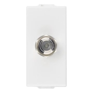 Priza TV tip F VIMAR Neve UP 09318, 1 modul, Alb