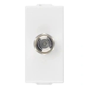 Priza TV tip F VIMAR Neve UP 09318, 1 modul, Alb