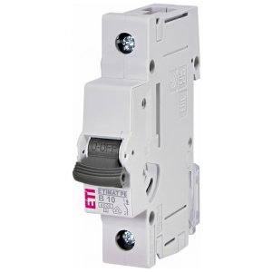 Siguranta automata 1P 10A Curba B 6kA, 001900008, ETI