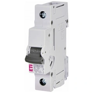 Siguranta automata 1P 10A Curba B 6kA, 001900008, ETI